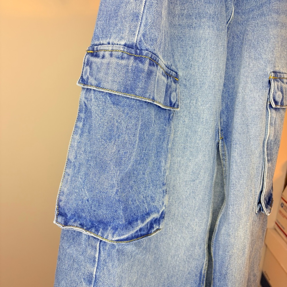 Steve Madden Benson Denim Cargo Maxi Skirt Size 2 NWT - Picture 7 of 10